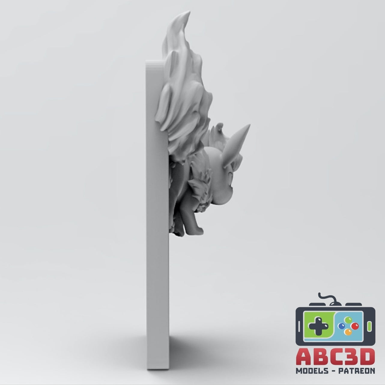Flareon - 3D Printed Pokemon Card Wall Hanger | Fan Art | Pokemon TCG | Resin Model | ABC3D Models