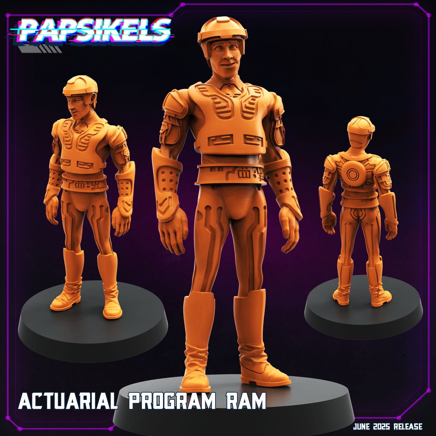 Cyberpunk, TRON set Papsikels, 32mm Mini