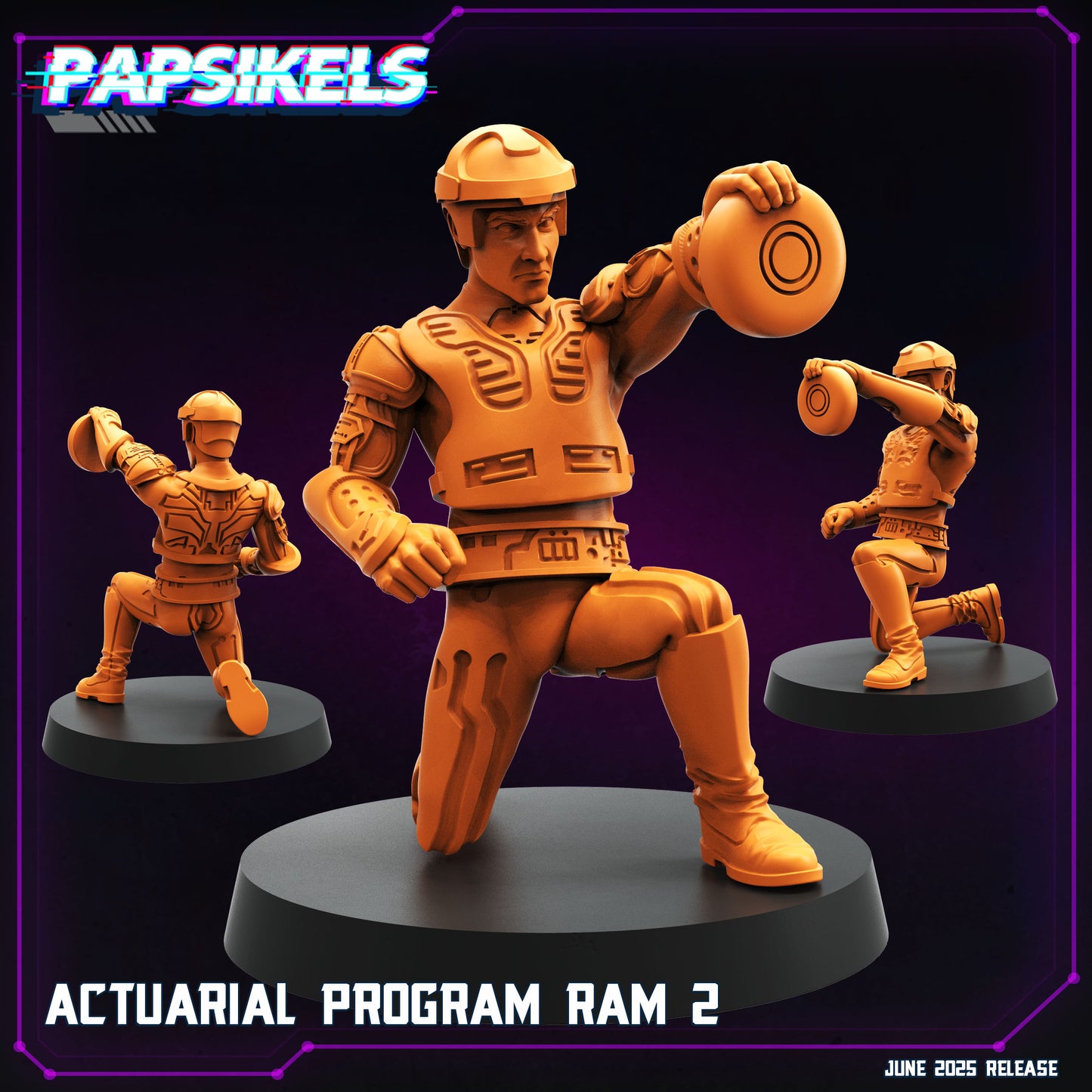 Cyberpunk, TRON set Papsikels, 32mm Mini