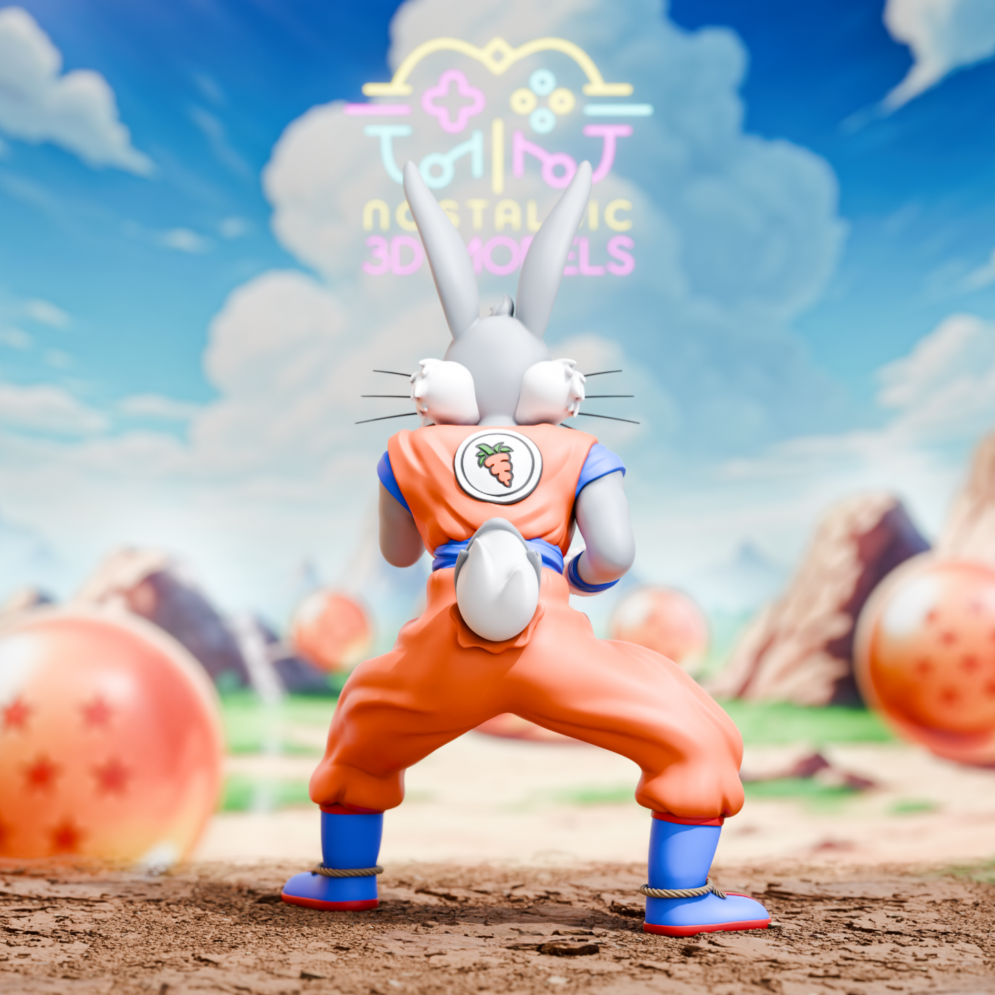 Looney Ball Z Crossover Resin Figures | DBZ x Looney Tunes Mashup | Nostalgic 3D Models | Fan Art Collectibles