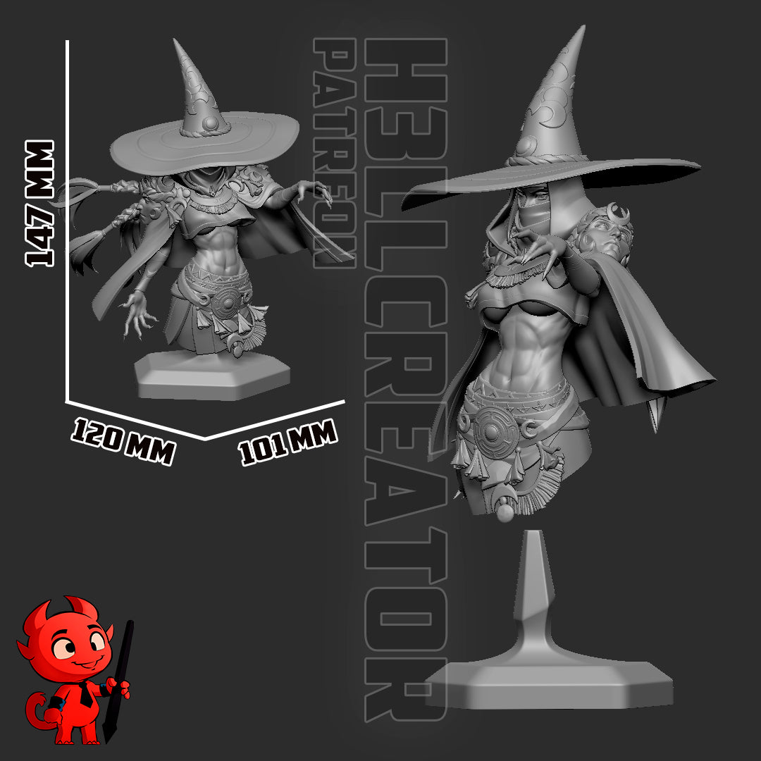 Hecate from Hades 2 (fan art) | Full Model or Bust | Miniature scale 1:12 | h3LL Creator | DIY Model Kit