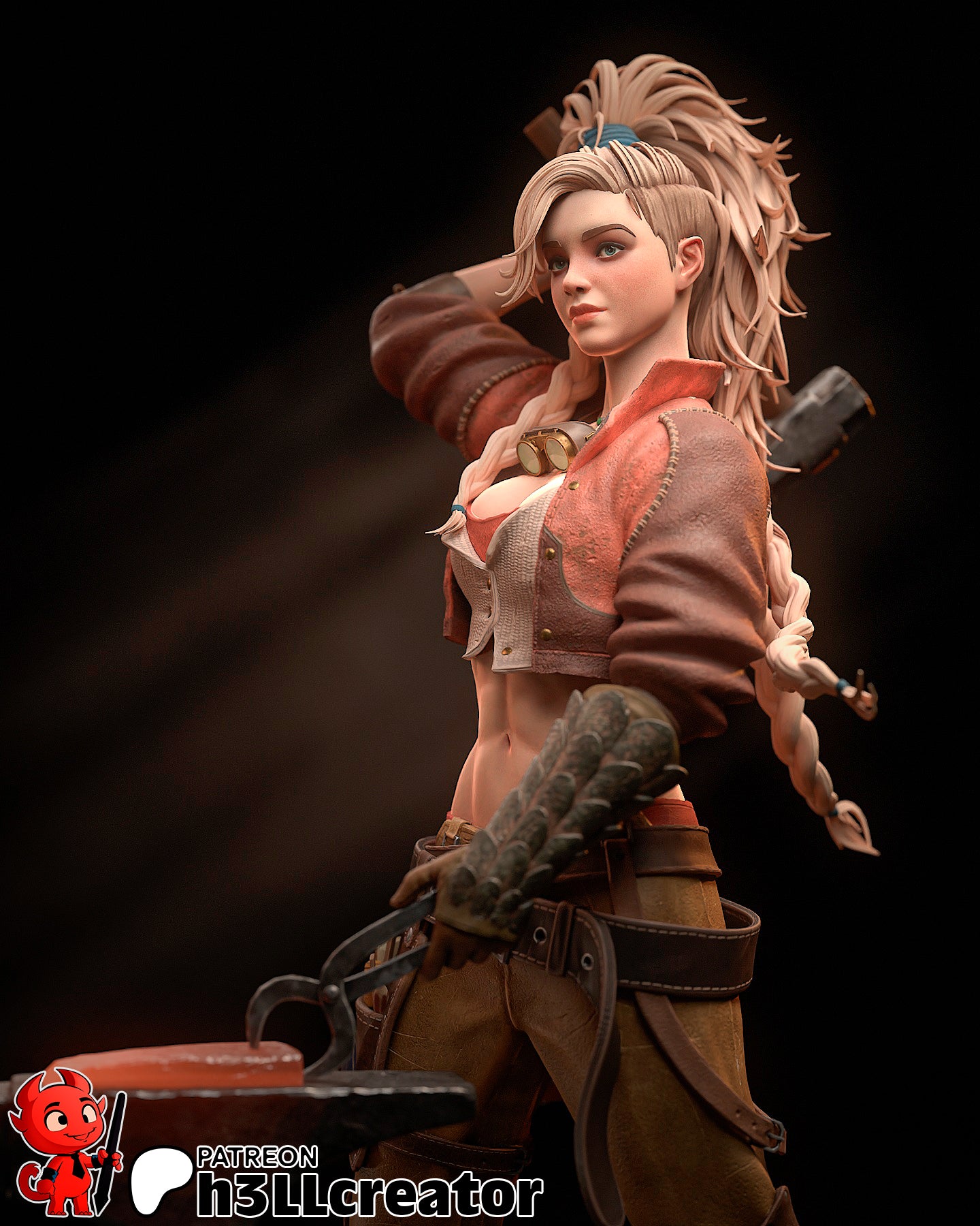 Gemma from Monster Hunter - Wilds (fan art) | Miniature scale 1:12 | h3LL Creator | DIY Model Kit