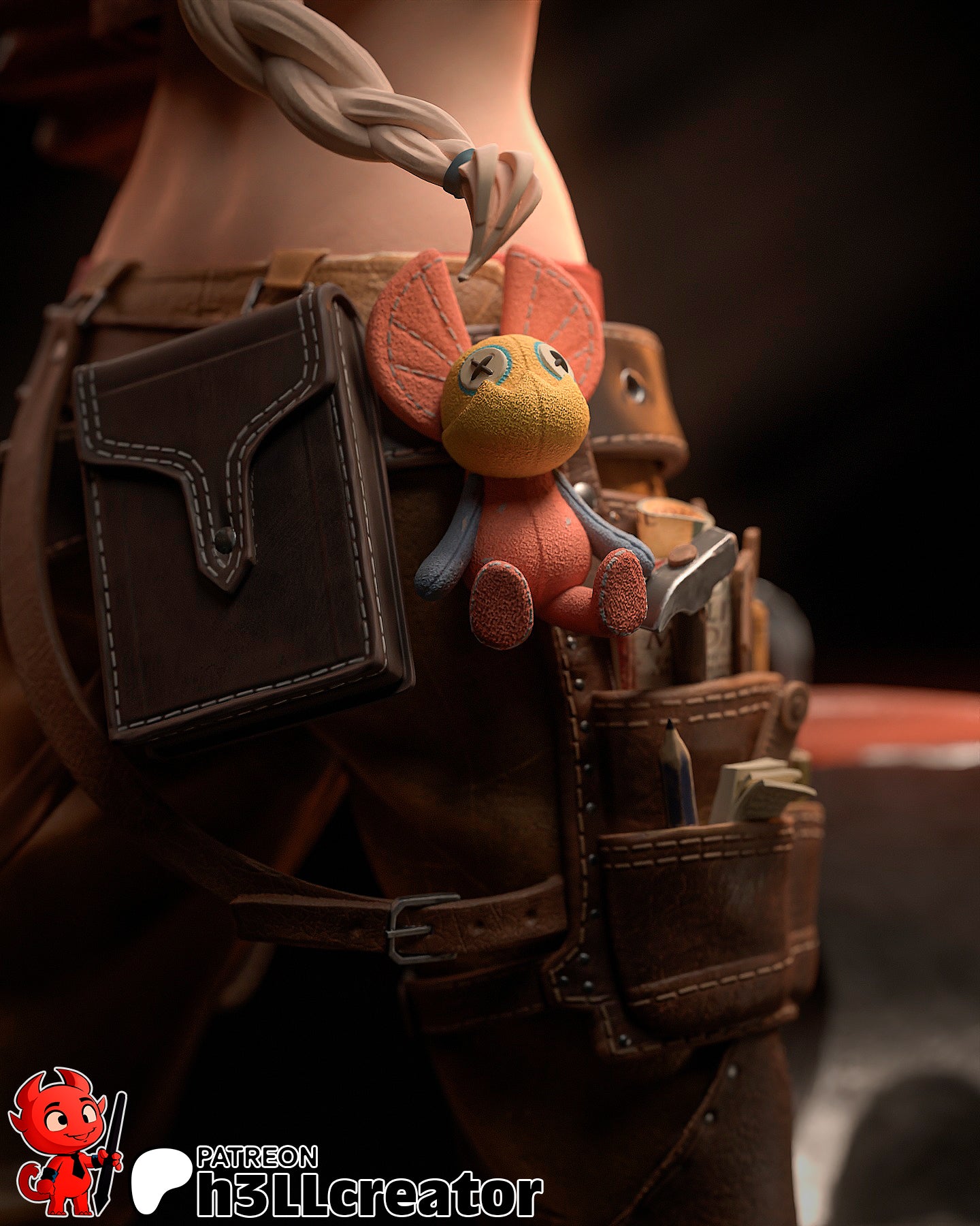 Gemma from Monster Hunter - Wilds (fan art) | Miniature scale 1:12 | h3LL Creator | DIY Model Kit