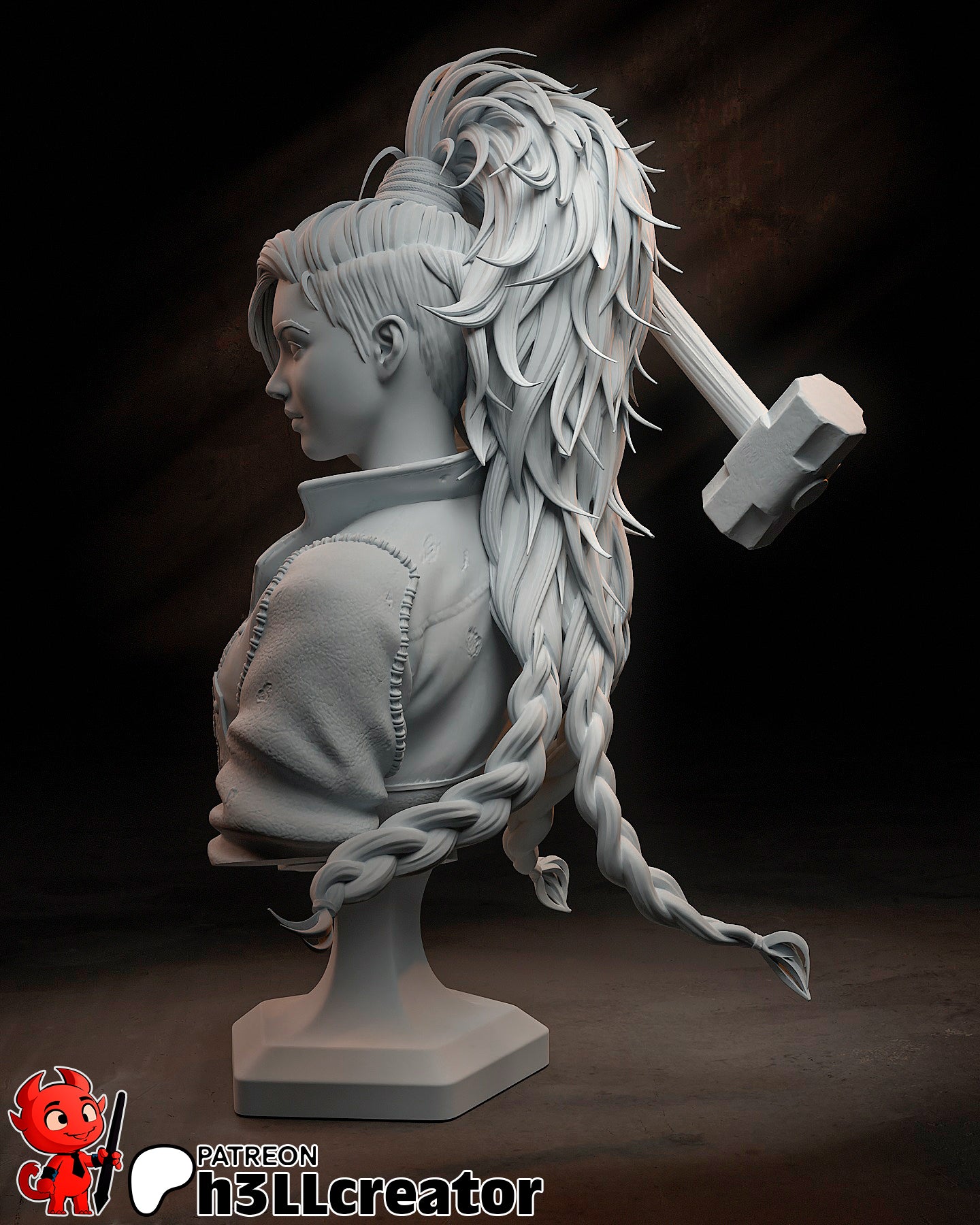 Gemma from Monster Hunter - Wilds (fan art) | Miniature scale 1:12 | h3LL Creator | DIY Model Kit