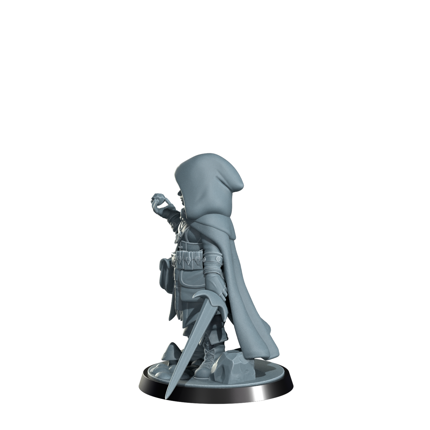 Ryn the Ghostwalker, Halfing Rogue | Dungeons and Damsels | Cosmondo | 28mm, 32mm, 75mm | Dungeons & Dragons | TTRPG | RPG | Resin