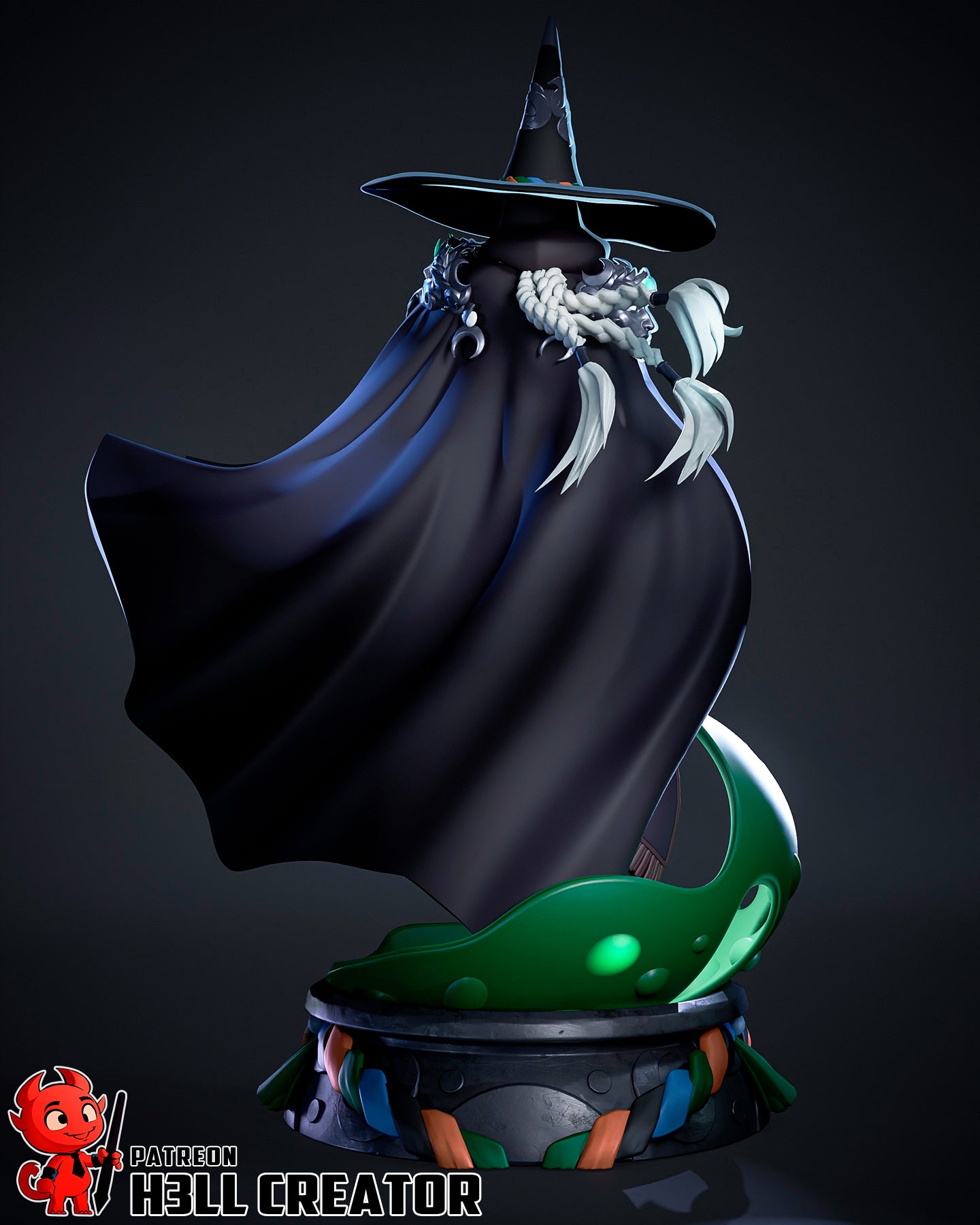 Hecate from Hades 2 (fan art) | Full Model or Bust | Miniature scale 1:12 | h3LL Creator | DIY Model Kit