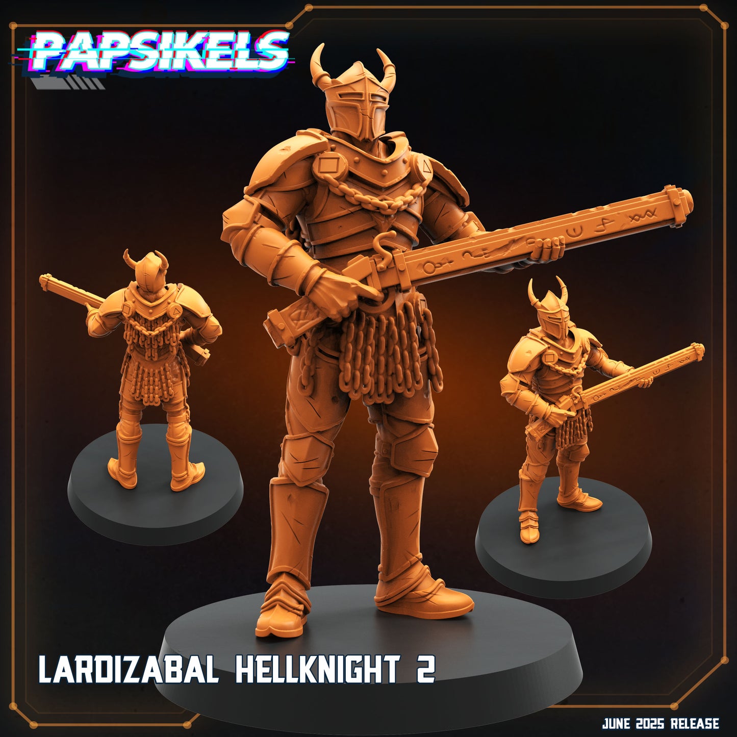Lardizabal Hell Knights | Trench Crusade | Papsikels Fantasy, Resin Miniature - Tabletop miniature - Fantasy Miniature - 28mm or 32mm