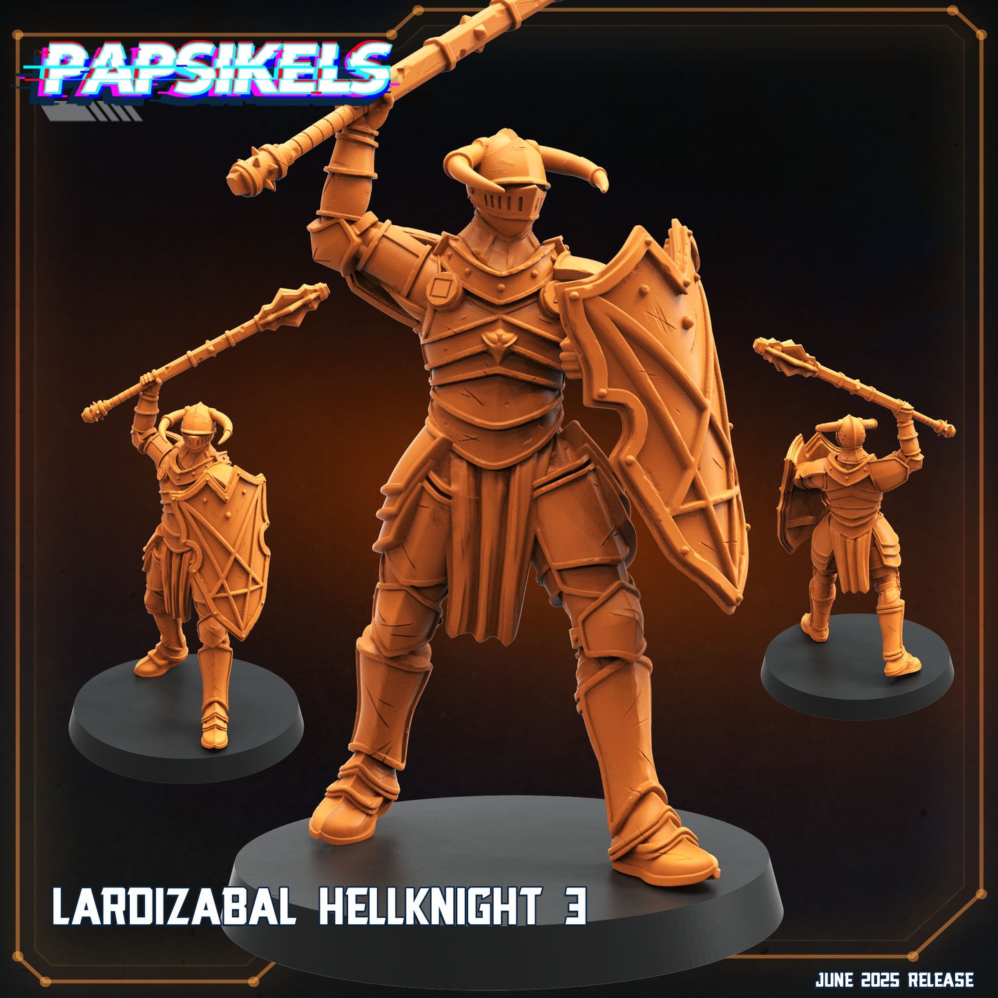 Lardizabal Hell Knights | Trench Crusade | Papsikels Fantasy, Resin Miniature - Tabletop miniature - Fantasy Miniature - 28mm or 32mm