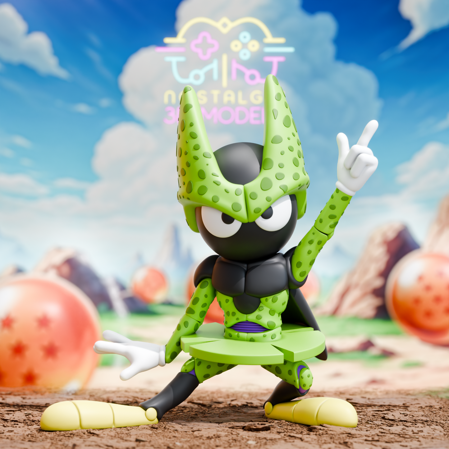 Looney Ball Z Crossover Resin Figures | DBZ x Looney Tunes Mashup | Nostalgic 3D Models | Fan Art Collectibles