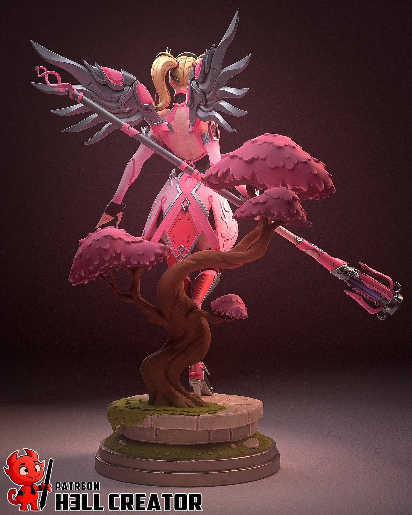 Mercy from Overwatch (fan art) | Full Model or Bust | Miniature scale 1:12 | h3LL Creator | DIY Model Kit