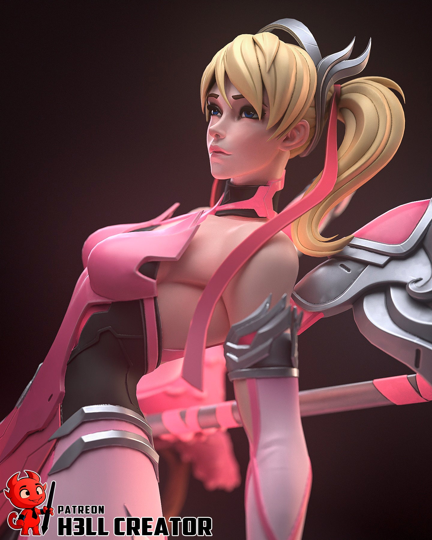 Mercy from Overwatch (fan art) | Full Model or Bust | Miniature scale 1:12 | h3LL Creator | DIY Model Kit