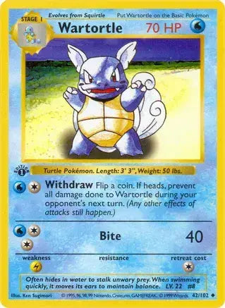 Wartortle - 3D Printed Pokemon Card Wall Hanger | Fan Art | Pokemon TCG | Resin Model | ABC3D Models