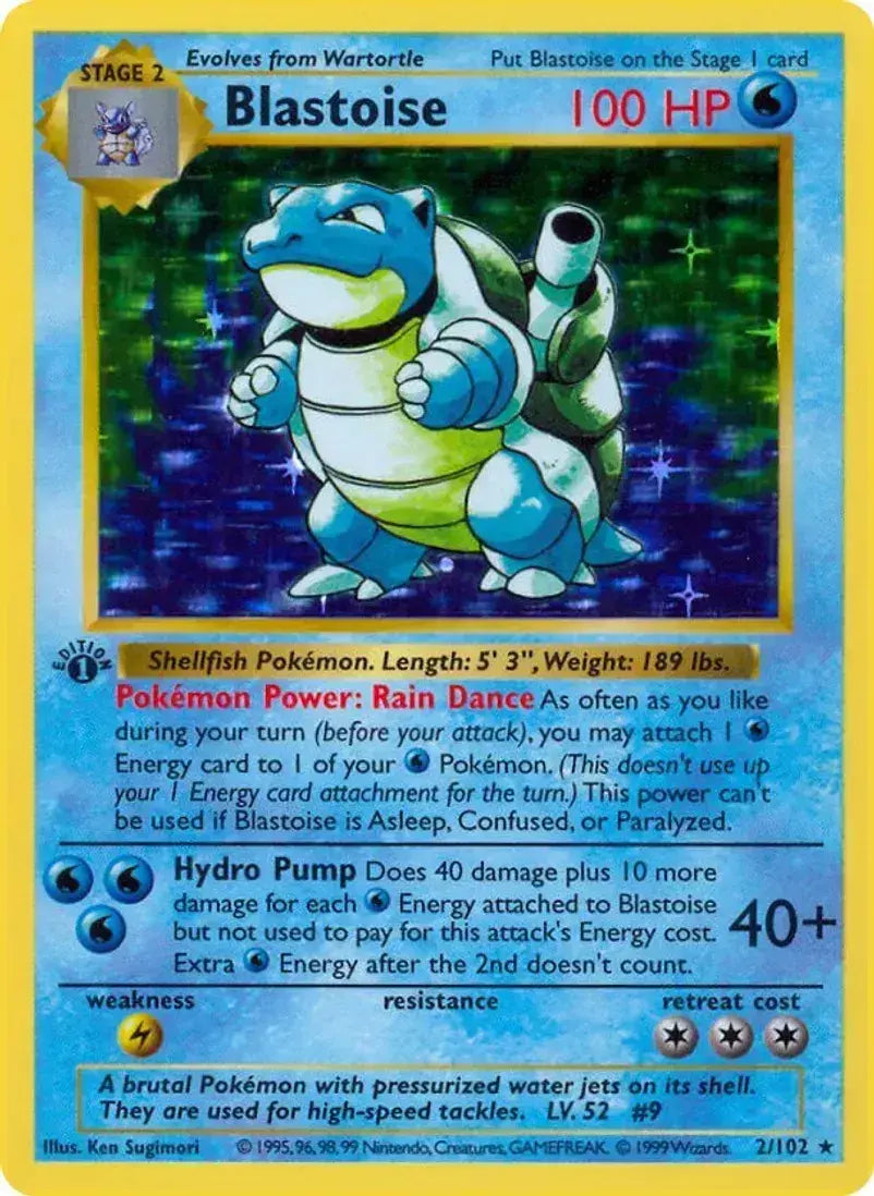 Blastoise - 3D Printed Pokemon Card Wall Hanger | Fan Art | Pokemon TCG | Resin Model | ABC3D Models