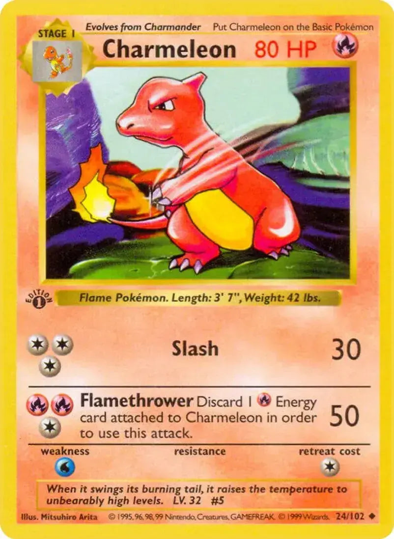 Charmeleon - 3D Printed Pokemon Card Wall Hanger | Fan Art | Pokemon TCG | Resin Model | ABC3D Models