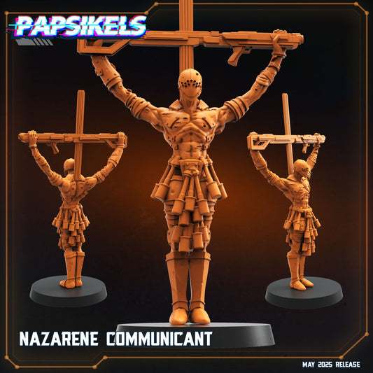 Nazarene Communicant | Trench Crusade | Papsikels Fantasy, Resin Miniature - Tabletop miniature - Fantasy Miniature - 32mm