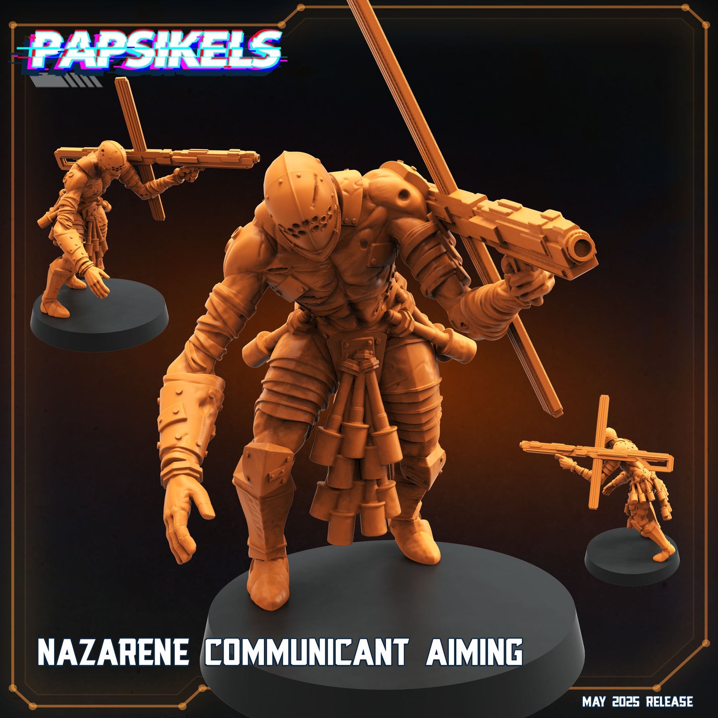 Nazarene Communicant | Trench Crusade | Papsikels Fantasy, Resin Miniature - Tabletop miniature - Fantasy Miniature - 32mm