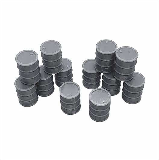O Scale Ready to Paint 45-Gallon Oil Drum (12 pack)