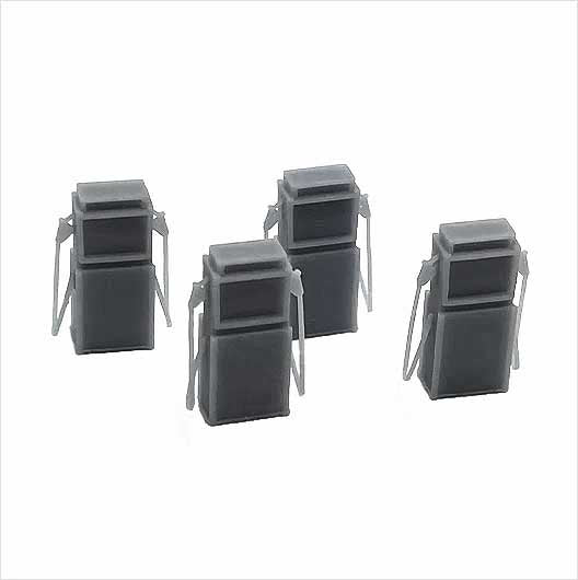 OO Scale Ready to Paint 1960s Petrol Pump (4 pack)