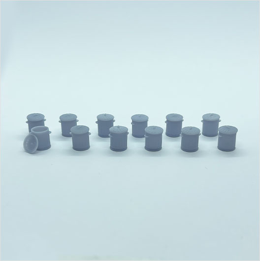 OO Scale | Ready to Paint | Galvanised Metal Bin with Removable Lid