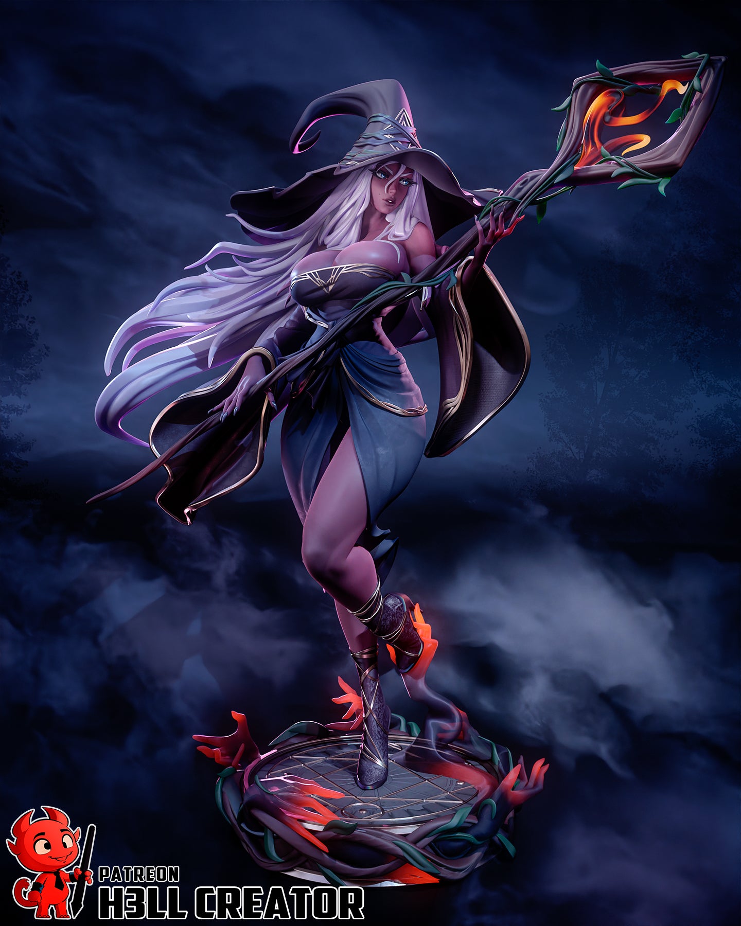 Recluse from Elden Ring Nightreign (fan art) | Full Model or Bust | Miniature scale 1:12 | h3LL Creator | DIY Model Kit