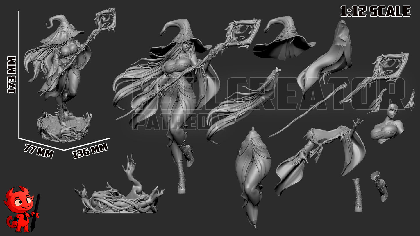 Recluse from Elden Ring Nightreign (fan art) | Full Model or Bust | Miniature scale 1:12 | h3LL Creator | DIY Model Kit