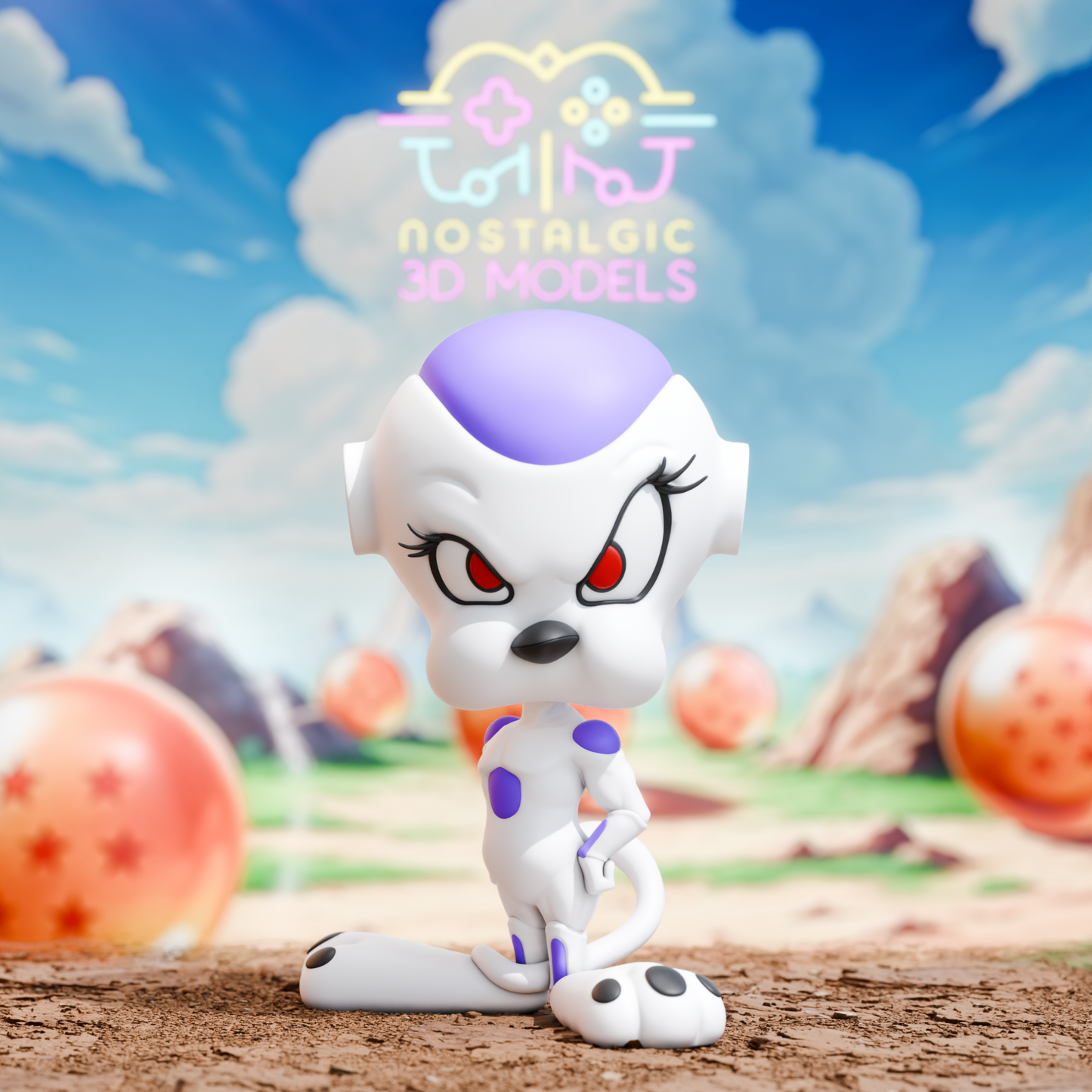 Looney Ball Z Crossover Resin Figures | DBZ x Looney Tunes Mashup | Nostalgic 3D Models | Fan Art Collectibles