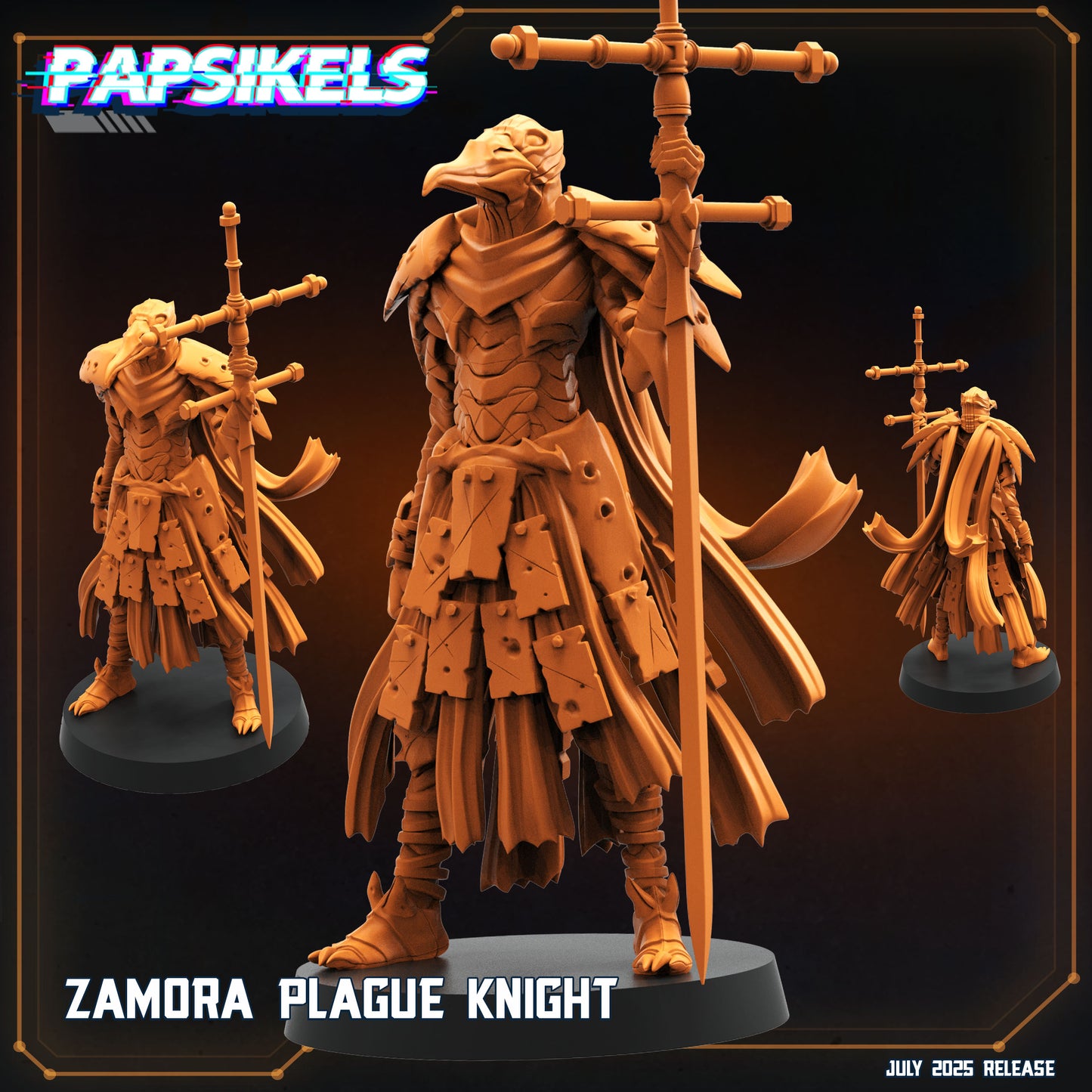 Plague Knights | Trench Crusade | Papsikels Fantasy, Resin Miniature - Tabletop miniature - Fantasy Miniature - 28mm or 32mm