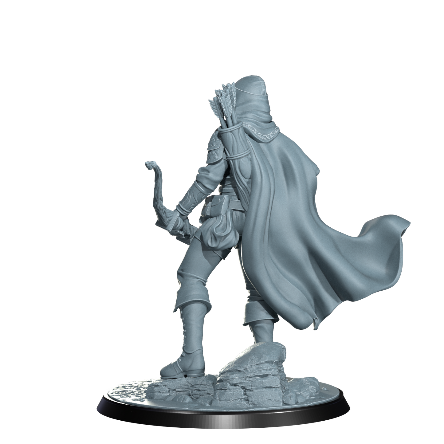 Arannis Windwhisper, Elven Ranger | Dungeons and Damsels | Cosmondo | 28mm, 32mm, 75mm | Dungeons & Dragons | TTRPG | RPG | Resin