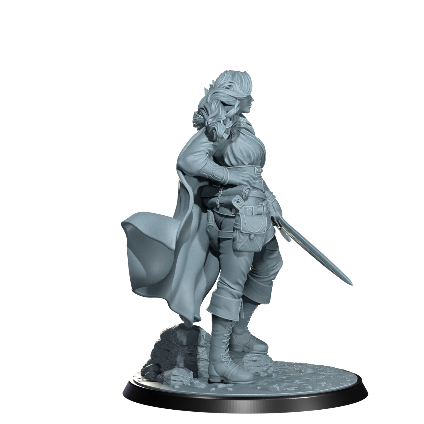 Arannis Windwhisper, Elven Ranger | Dungeons and Damsels | Cosmondo | 28mm, 32mm, 75mm | Dungeons & Dragons | TTRPG | RPG | Resin