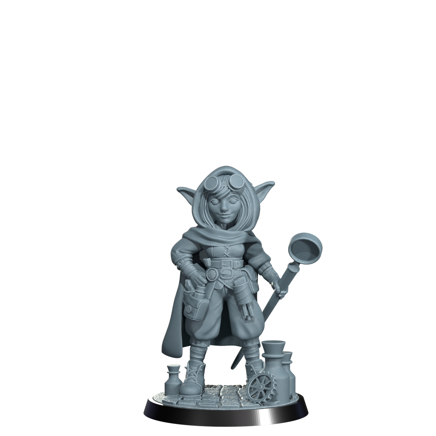 Nimbleton Cogspinner, Gnome Artificer | Dungeons and Damsels | Cosmondo | 28mm, 32mm, 75mm | Dungeons & Dragons | TTRPG | RPG | Resin