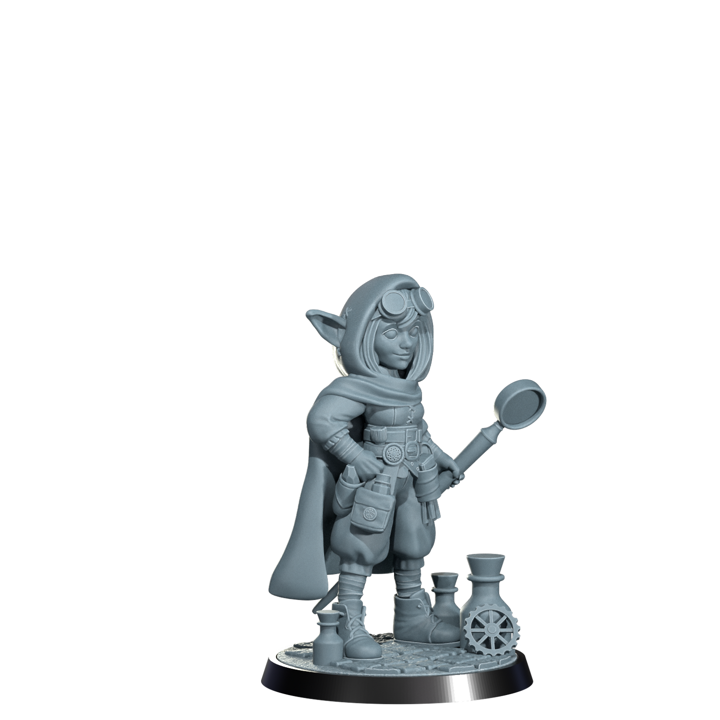 Nimbleton Cogspinner, Gnome Artificer | Dungeons and Damsels | Cosmondo | 28mm, 32mm, 75mm | Dungeons & Dragons | TTRPG | RPG | Resin