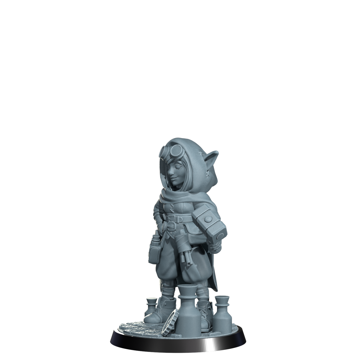 Nimbleton Cogspinner, Gnome Artificer | Dungeons and Damsels | Cosmondo | 28mm, 32mm, 75mm | Dungeons & Dragons | TTRPG | RPG | Resin