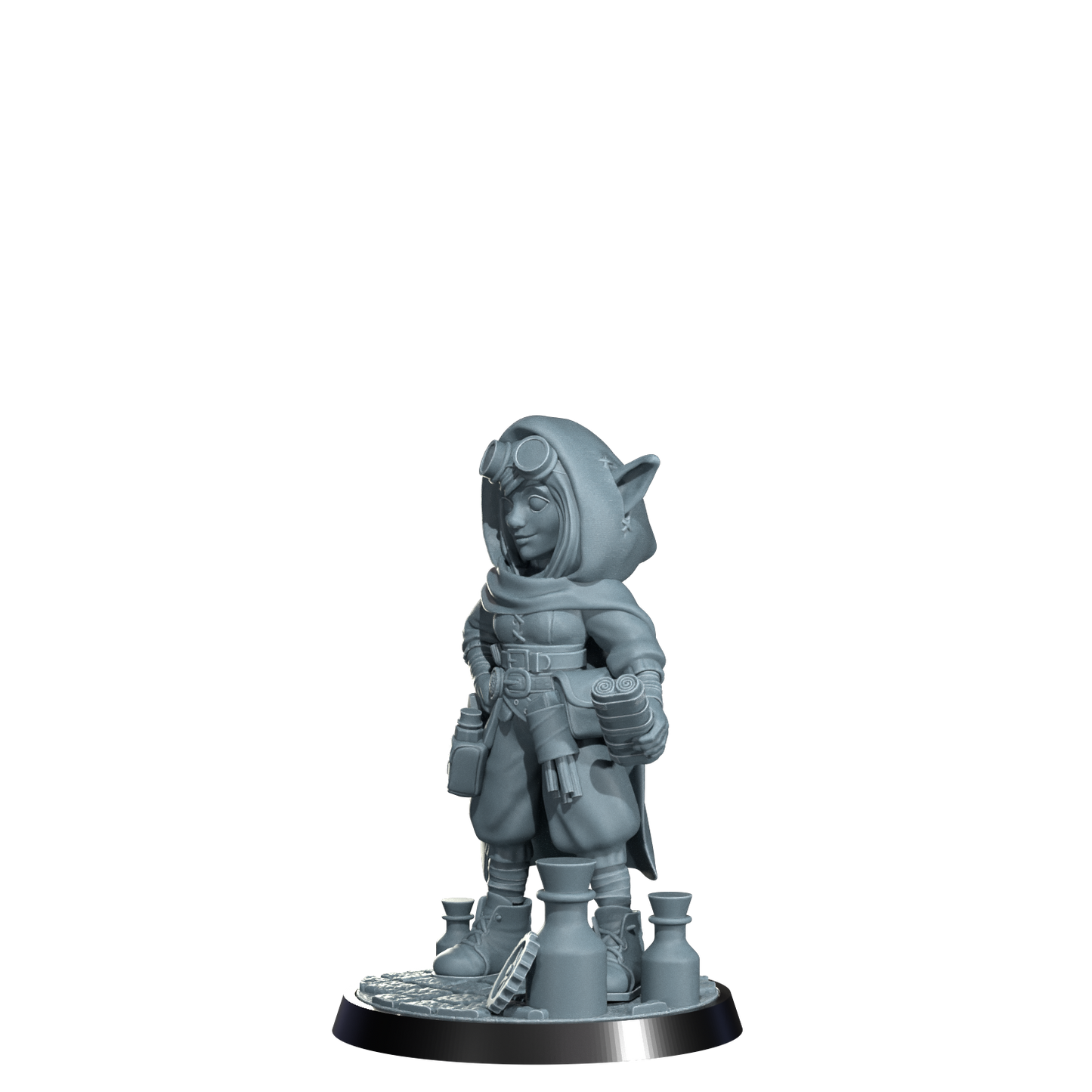 Nimbleton Cogspinner, Gnome Artificer | Dungeons and Damsels | Cosmondo | 28mm, 32mm, 75mm | Dungeons & Dragons | TTRPG | RPG | Resin