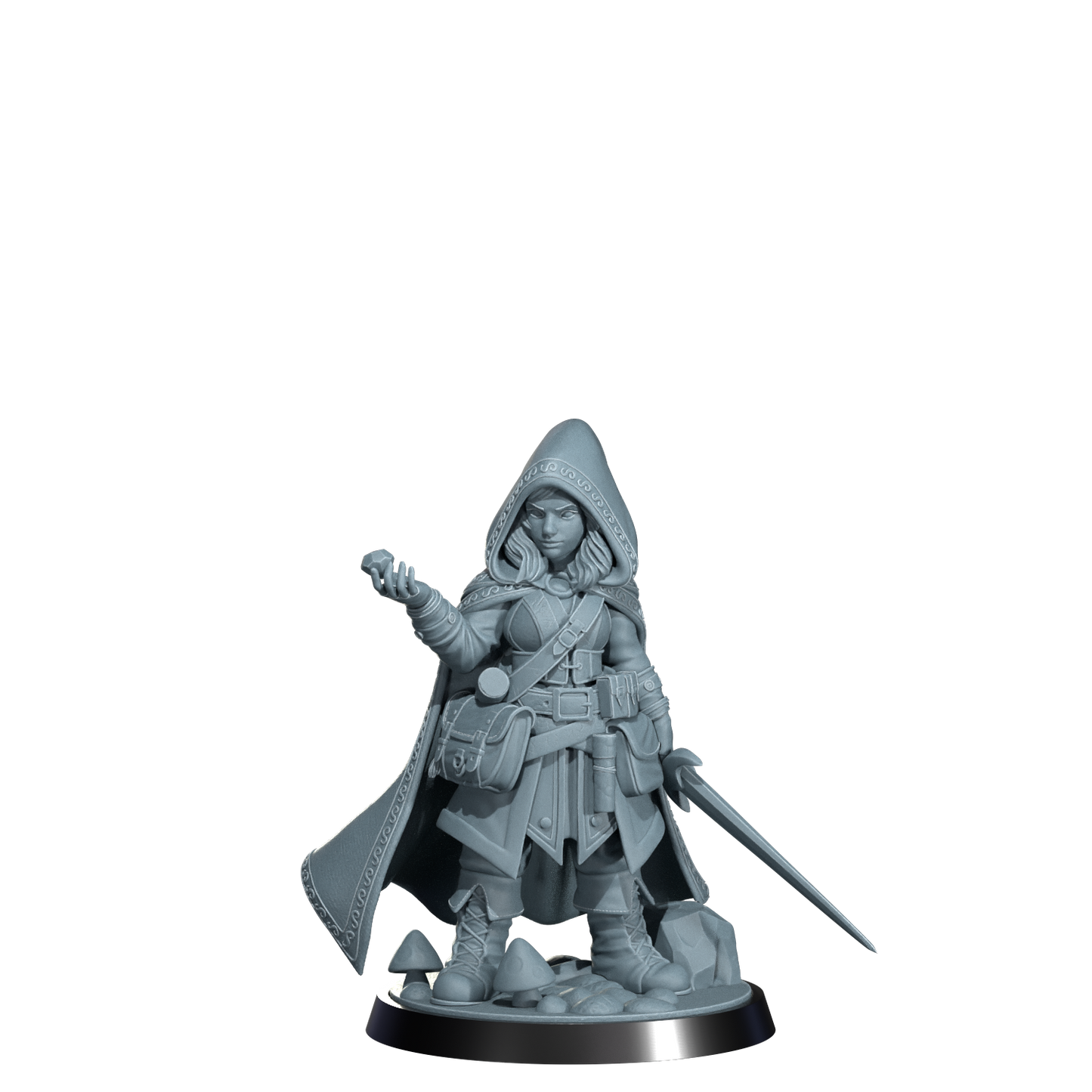 Ryn the Ghostwalker, Halfing Rogue | Dungeons and Damsels | Cosmondo | 28mm, 32mm, 75mm | Dungeons & Dragons | TTRPG | RPG | Resin
