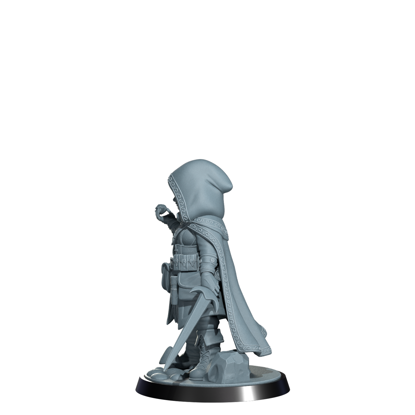 Ryn the Ghostwalker, Halfing Rogue | Dungeons and Damsels | Cosmondo | 28mm, 32mm, 75mm | Dungeons & Dragons | TTRPG | RPG | Resin