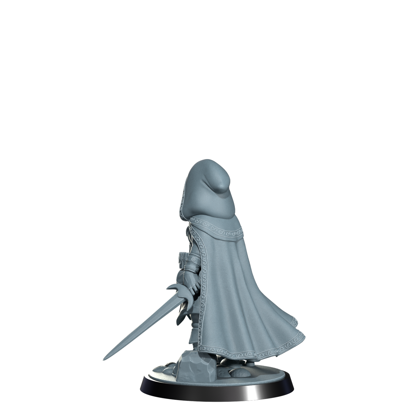 Ryn the Ghostwalker, Halfing Rogue | Dungeons and Damsels | Cosmondo | 28mm, 32mm, 75mm | Dungeons & Dragons | TTRPG | RPG | Resin