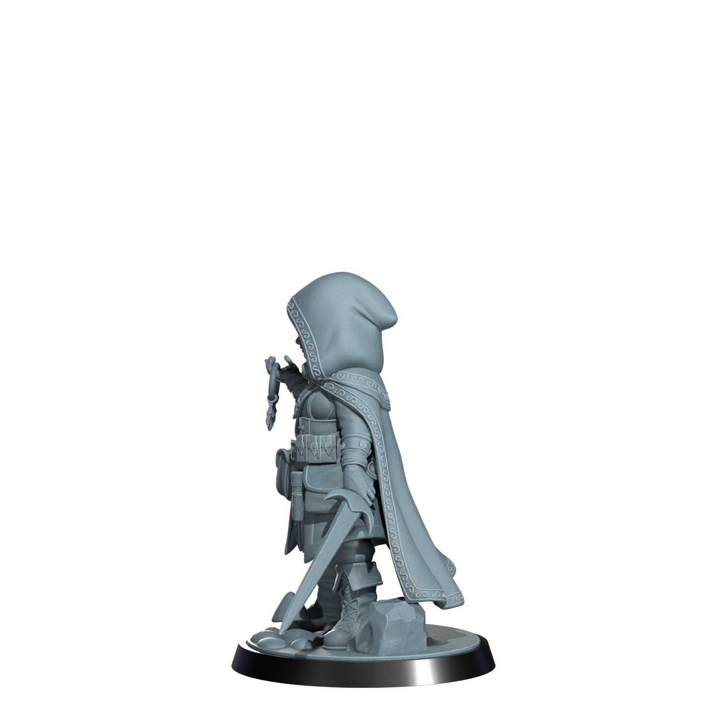 Ryn the Ghostwalker, Halfing Rogue | Dungeons and Damsels | Cosmondo | 28mm, 32mm, 75mm | Dungeons & Dragons | TTRPG | RPG | Resin