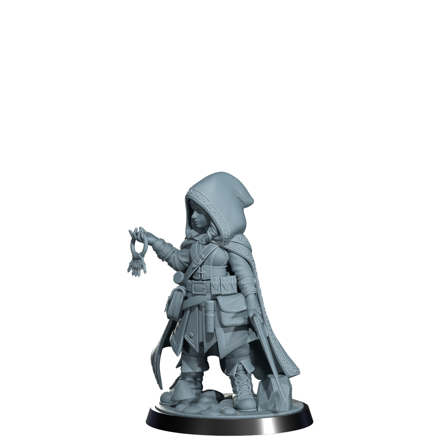 Ryn the Ghostwalker, Halfing Rogue | Dungeons and Damsels | Cosmondo | 28mm, 32mm, 75mm | Dungeons & Dragons | TTRPG | RPG | Resin