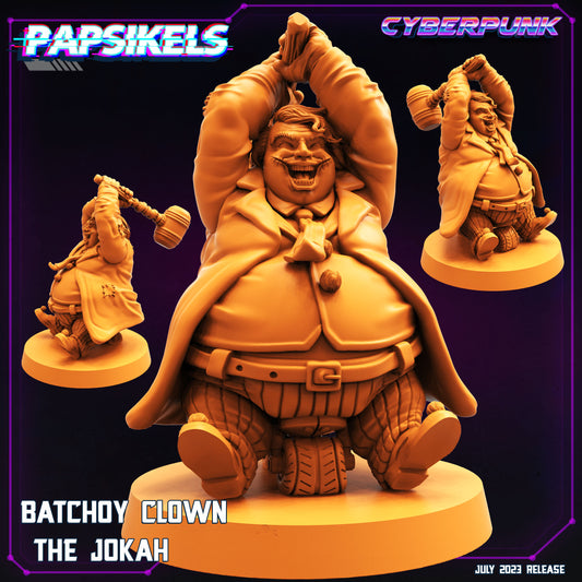 Cyberpunk Batchoy Clown Jokah 32mm Miniature Figure for RPG and Tabletop Gaming
