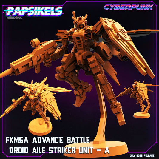 FKMSA Advance Battle Droid Aile Striker Unit A: Cyberpunk Miniature for Wargaming & TTRPG by Papsikels - GunCraze Miniatures