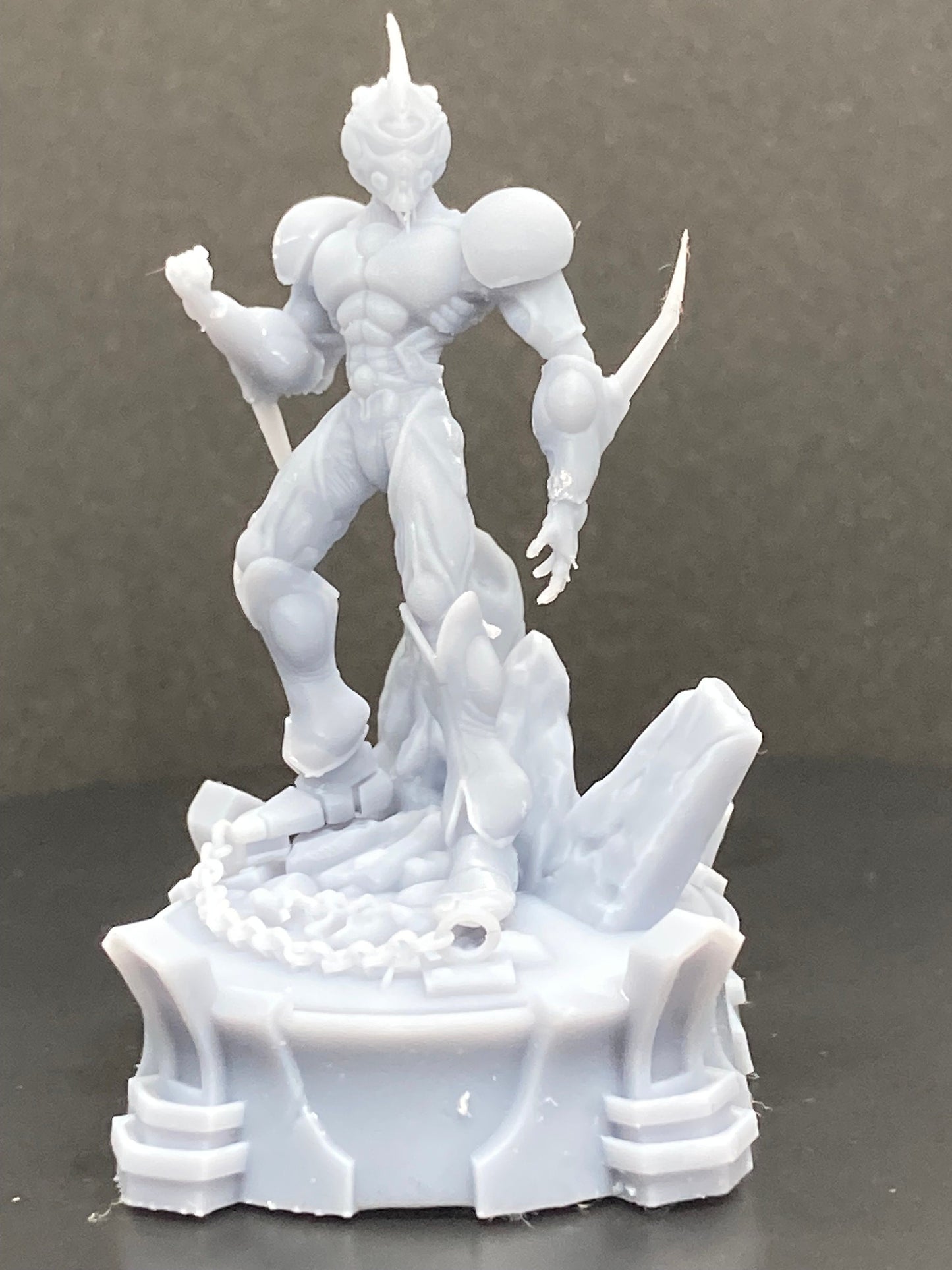 Cyberpunk, Bio Mechanical One Techno Organic Man 1 Guyver Miniature 32mm Figure - Papsikels RPG Gaming Model