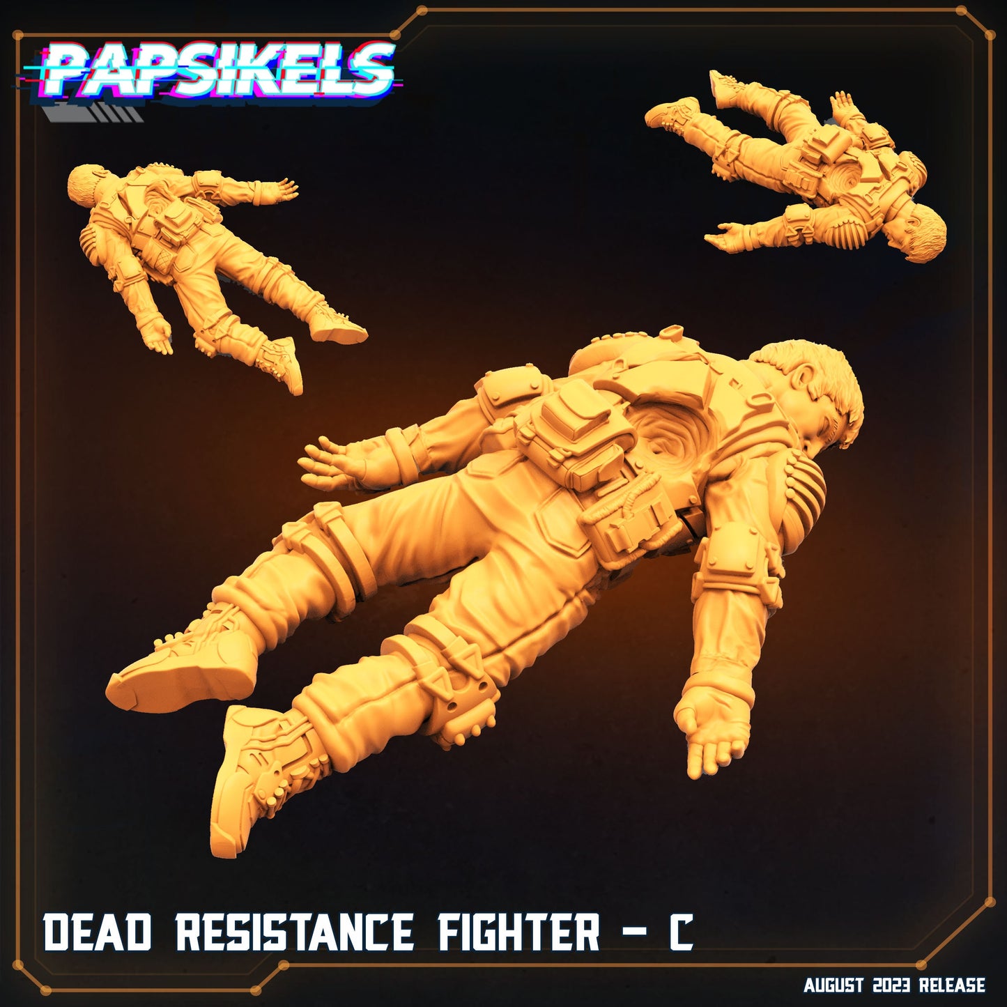 Xenowars Genesis: Dead Resistance Fighters - Sci-Fi Resin Miniature for Tabletop RPG (32mm)