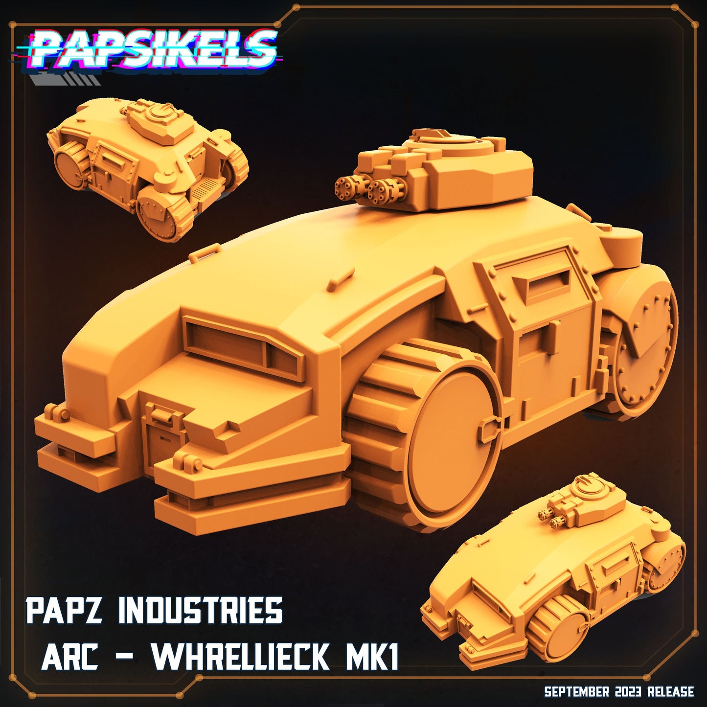 Cyberpunk Arc Whrellieck MK1 Miniature Figurine - Sculpted for RPG, Wargaming, TTRPG, Anime Enthusiasts