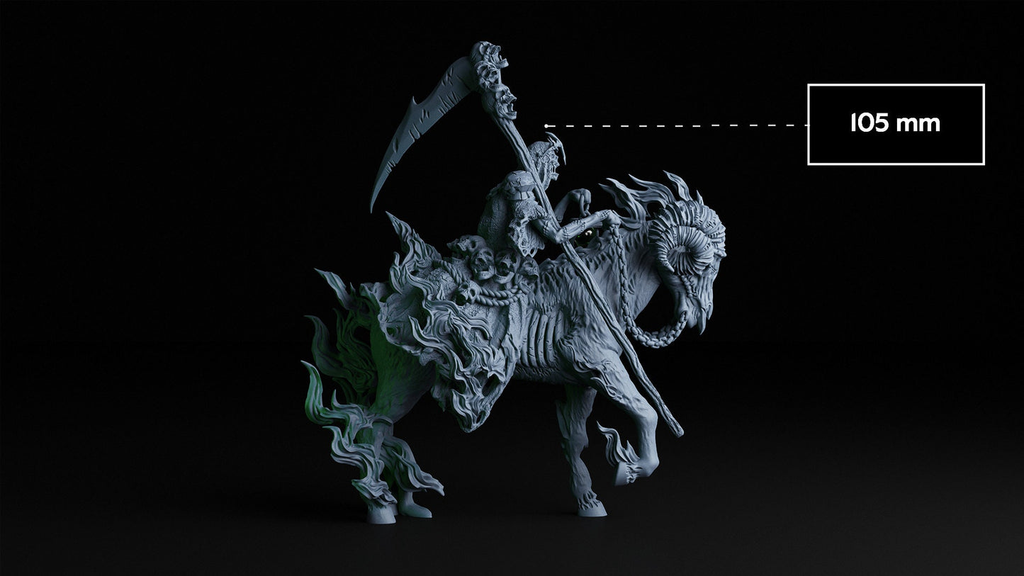 Halloween Death Atlas Miniature: 3D Printed Figurine for D&D, Pathfinder, and TTRPG Tabletop Games