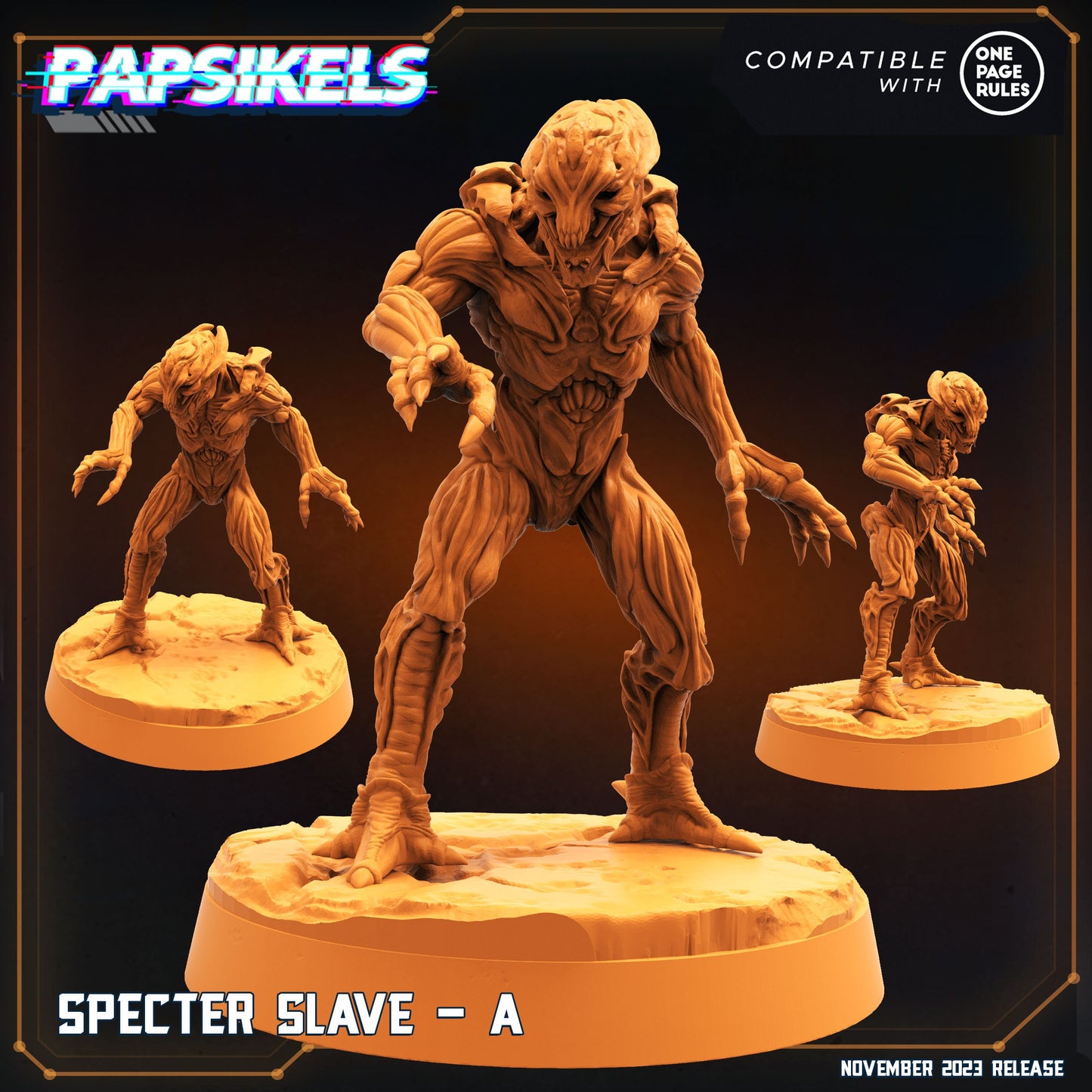 Specter Slaves Skull Hunters Army - 32mm Resin Miniatures for Tabletop RPG and One Page Rules