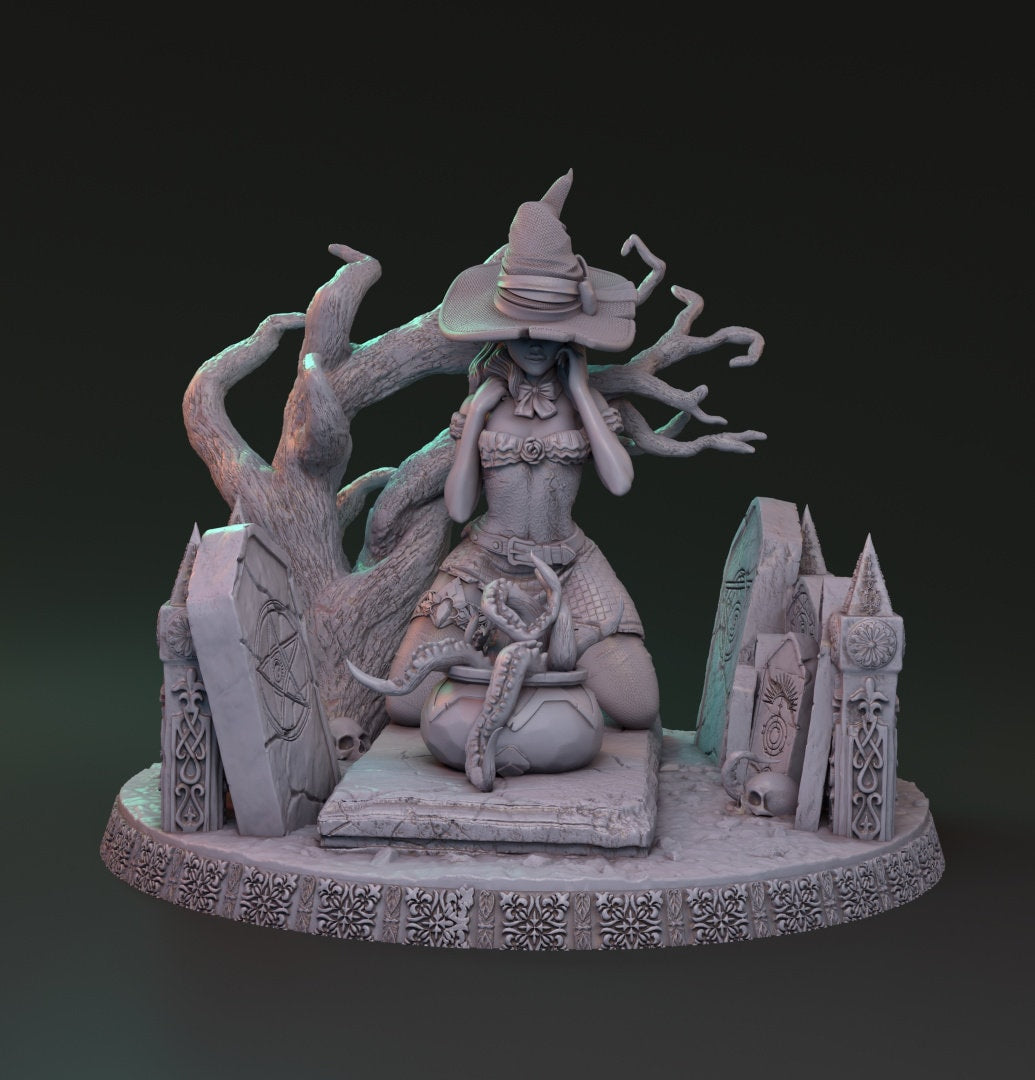 Marina - Pinup - Mysterious Witchcraft of Lionila Kickstarter | Mythreal Games | 32mm or 75mm