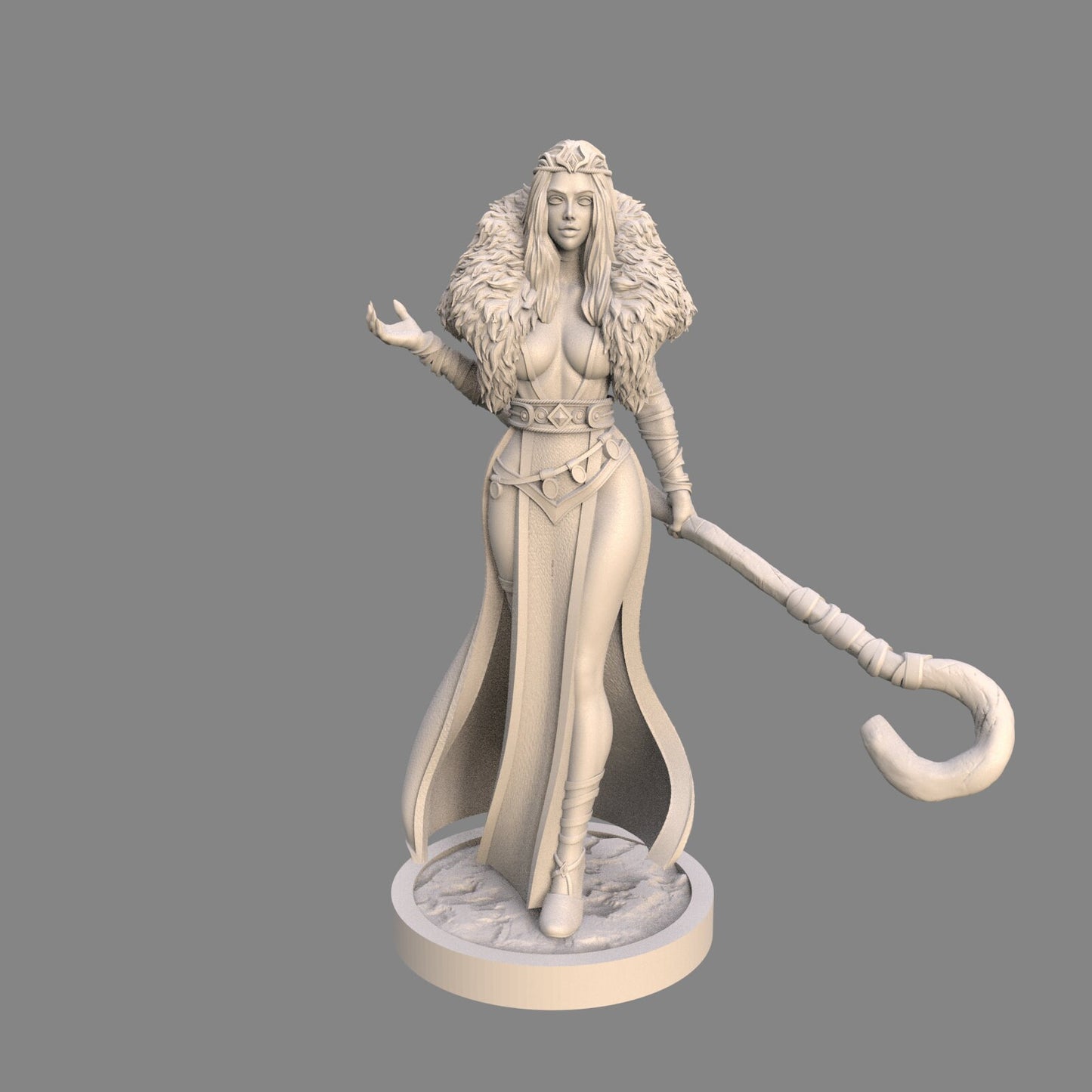 Isolde the Viking Enchantress - 75mm Fantasy Miniature | Ravi Sampath Kickstarter Collection
