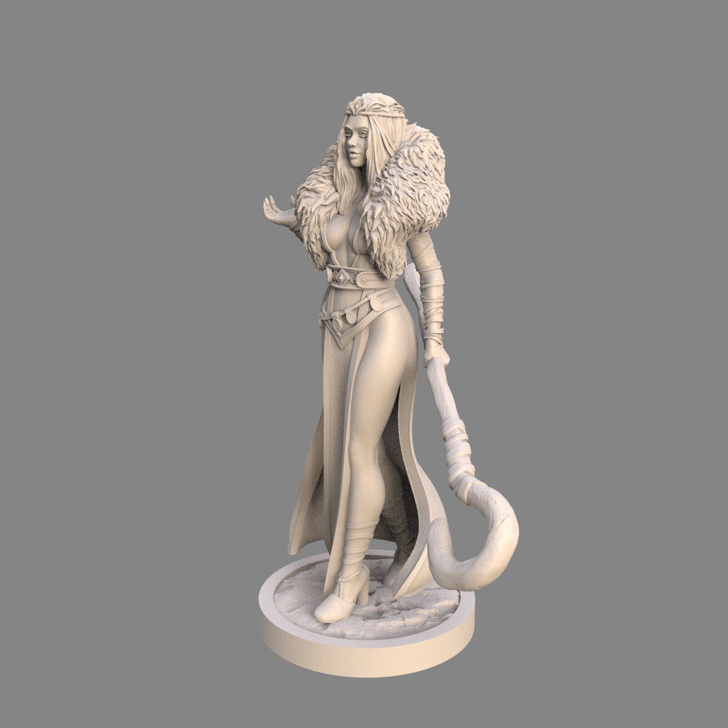 Isolde the Viking Enchantress - 75mm Fantasy Miniature | Ravi Sampath Kickstarter Collection