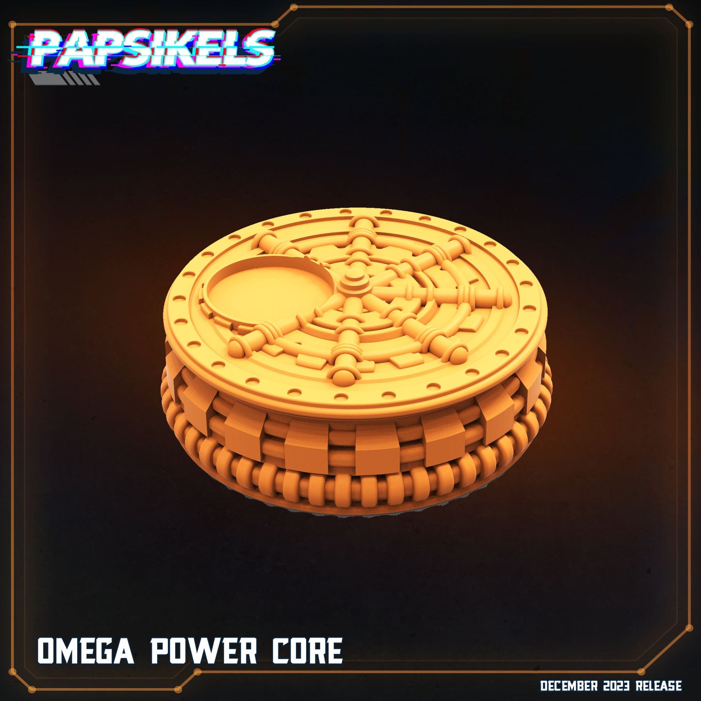 Omega Eradicator & Modules: 32mm Sci-Fi Resin Miniatures for Tabletop RPG - Papsikels Aliens vs Humans