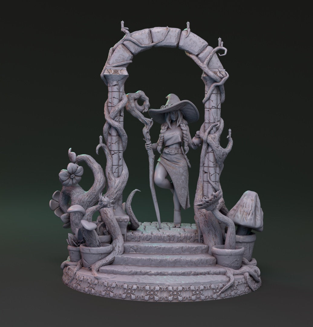 Alana - Pinup - Mysterious Witchcraft of Lionila Kickstarter | Mythreal Games | 32mm or 75mm